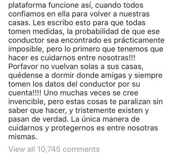 Mujer acusa de abuso sexual a conductor de Uber y que no pudo denunciarlo en el sistema de la app