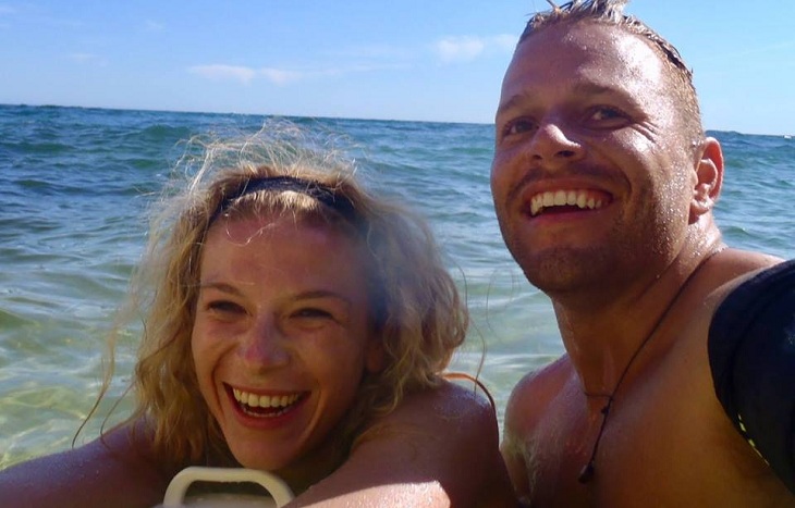 kristi kelly junto a su novio daniel sirovich