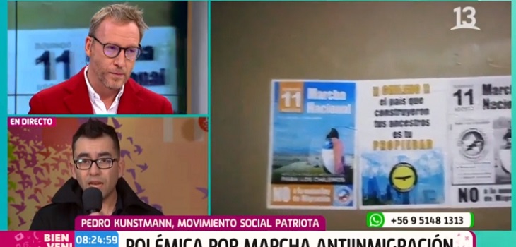 martin carcamo marcha antiinmigración