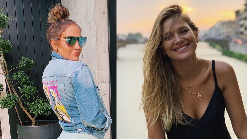 Tienen gustos parecidos: Mayte Rodríguez y JLO posaron con traje de baño casi idéntico