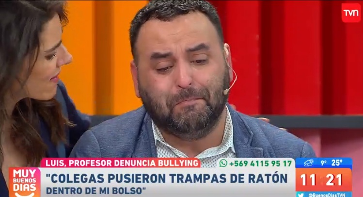 docente de colegio de curico lloro en muy buenos dias