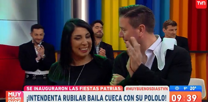 Amor a flor de piel: Karla Rubilar y Christian Pino se lucen bailando cueca en Muy Buenos Días