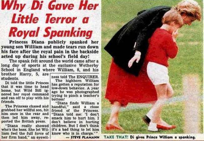 diana de gales castigó a william