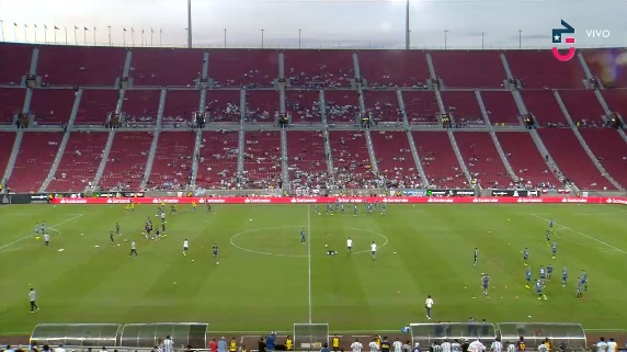 estadio vacío en partido chile-argentina