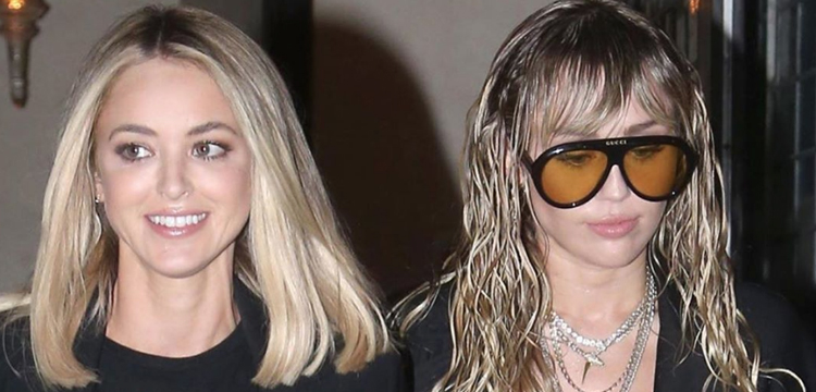 ¿Estilos combinados? Miley Cyrus y Kaitlynn Carter se vistieron igual y causaron furor
