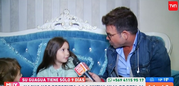 Hija de Perla sacó carcajadas en matinal de TVN: imitó a su madre y molestó a 'Nacho' Gutiérrez