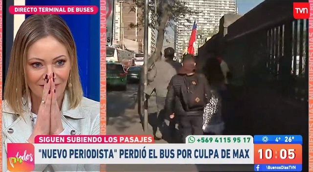 joven perdió el bus