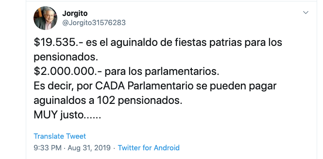 aguinaldo diputados falso