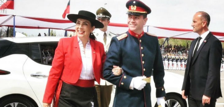 Periodista Christian Pino se vistió con uniforme del ejército para la Parada Militar