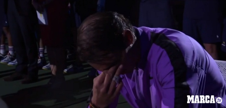 rafael nadal lloro al ganar el us open