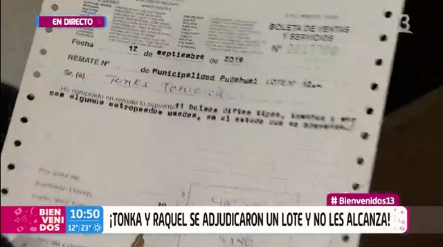 raquel argandoña y tonka en remate