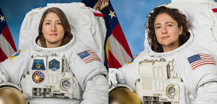 De película: revisa cómo fue la primera caminata espacial exclusiva de mujeres