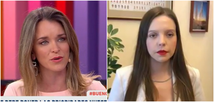 Carla Zunino interpeló a Camila Flores en Muy Buenos Días por polémica en el Congreso: 