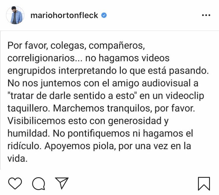 Mario Horton criticó postura de actores durante crisis: "Apoyemos piola, por una vez en la vida"