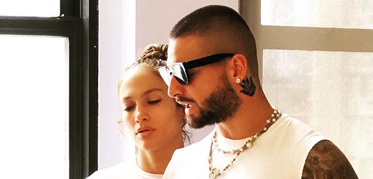 Jennifer Lopez y Maluma comparten las primeras fotos de película en la que trabajarán juntos