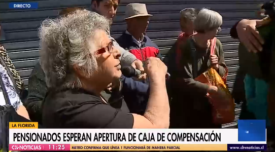 abuelita relató complejo momento que vive tras no poder cobrar su pensión