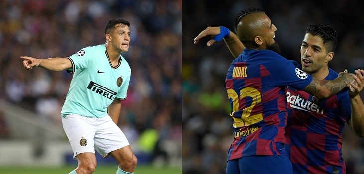 Pases magistrales de Sánchez y Vidal marcaron duelo de Barcelona e Inter por la 'Champions'