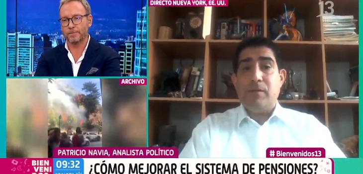 Patricio Navia afirmó en 'Bienvenidos' que es imposible pasar de actuales pensiones a pagar $500 mil