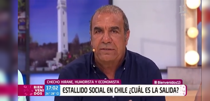 ¿Mala memoria? El comentario de Checho Hirane sobre Piñera que enojó a televidentes de Bienvenidos