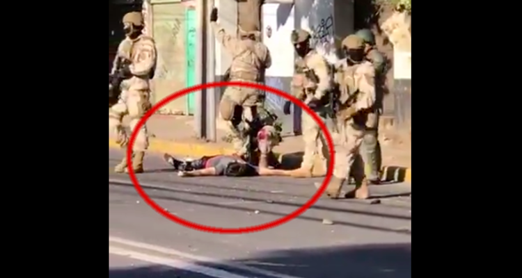 Crudos videos muestran a joven herido e inconsciente durante enfrentamiento con militares en Colina