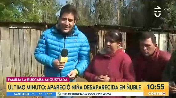 joven apareció en contacto con matinal
