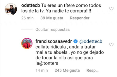 Francisco Saavedra se cansó de las críticas