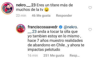Francisco Saavedra se cansó de las críticas