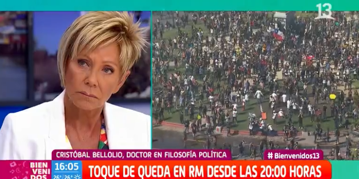 Comentario de Raquel Argandoña en 'Bienvenidos' por situación en Chile recibió amplio apoyo en redes