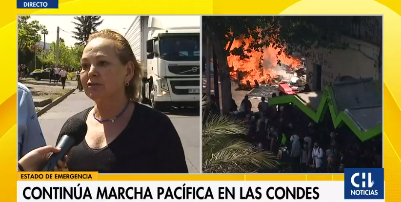 Mujer con Parkinson participó en marcha en Las Condes y fue aplaudida en redes por sensible opinión