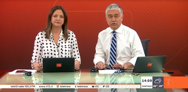 camarógrafo de t13 dañado