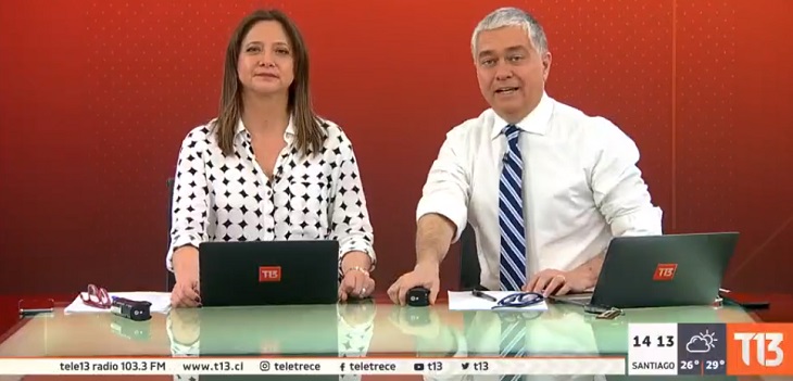Iván Valenzuela y Mónica Pérez salen en defensa de la prensa tras incidente en vivo con camarógrafo