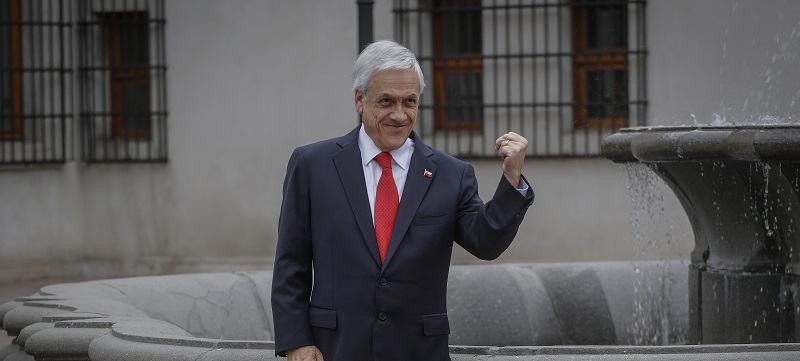 La particular acción de Piñera en La Moneda mientras  miles marchaban en Plaza Italia: fue criticado