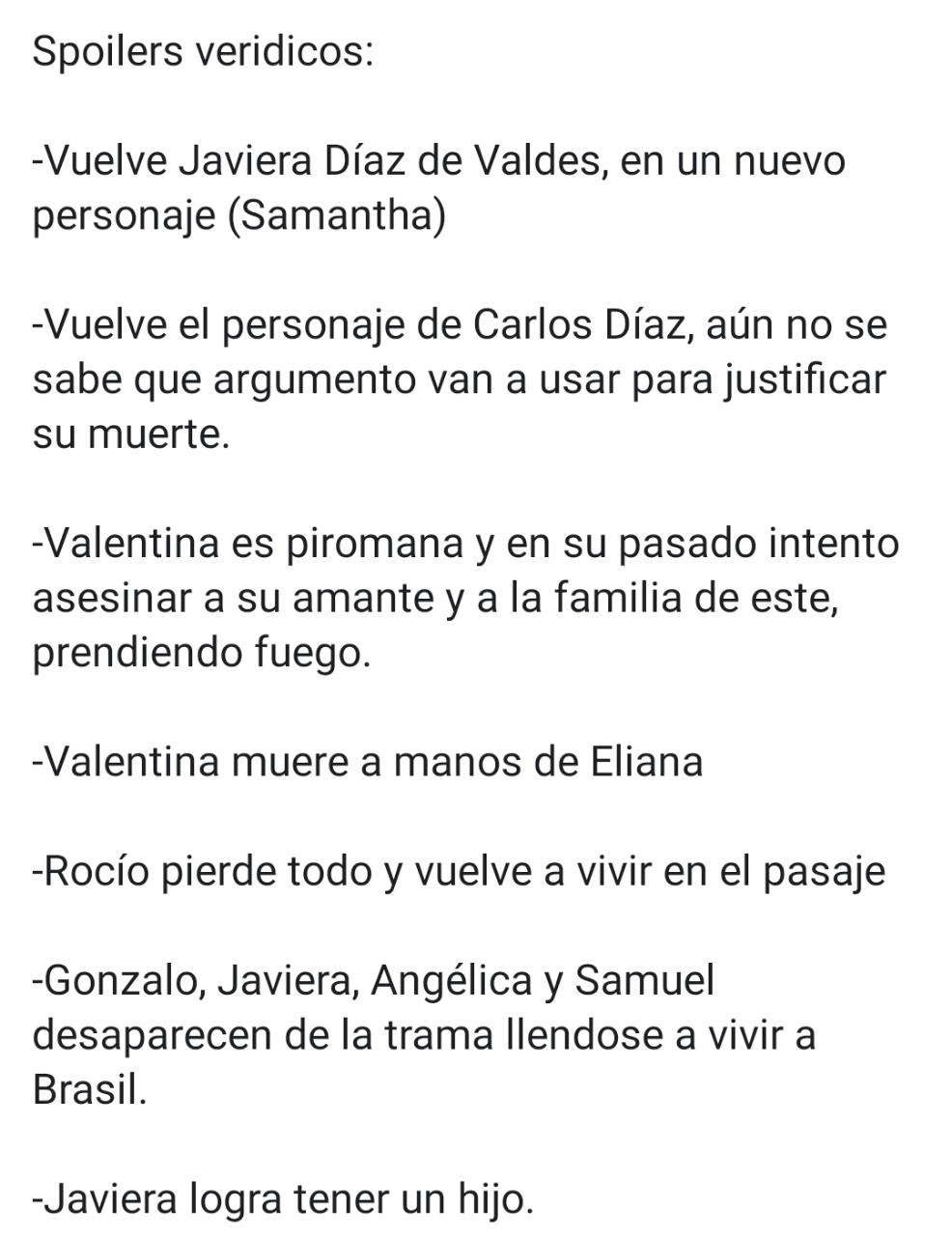 Supuestos spoilers de Verdades Ocultas develan trágico final de Valentina y salida de 4 personajes
