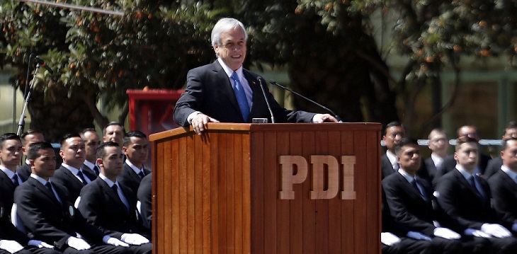Piñera en ceremonia de nuevos PDI: 
