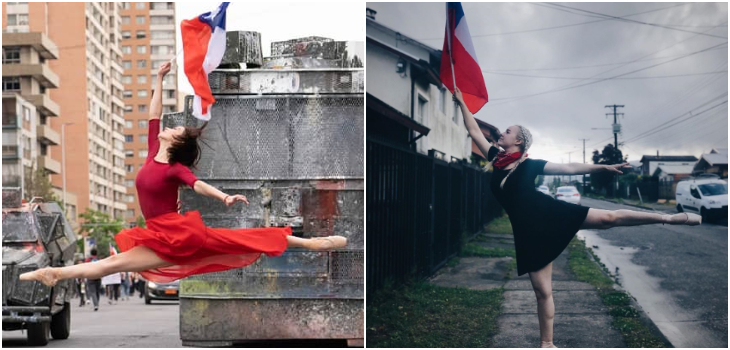 La historia tras las imágenes de dos mujeres utilizando el baile como forma de protesta