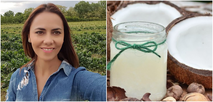 Carola Bezamat defiende consumo del aceite de coco: enumeró sus propiedades