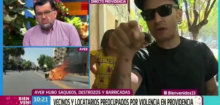 Transeúnte interrumpe móvil de 'Bienvenidos' con fuerte mensaje: 