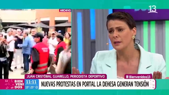 Guarello enojado en Bienvenidos