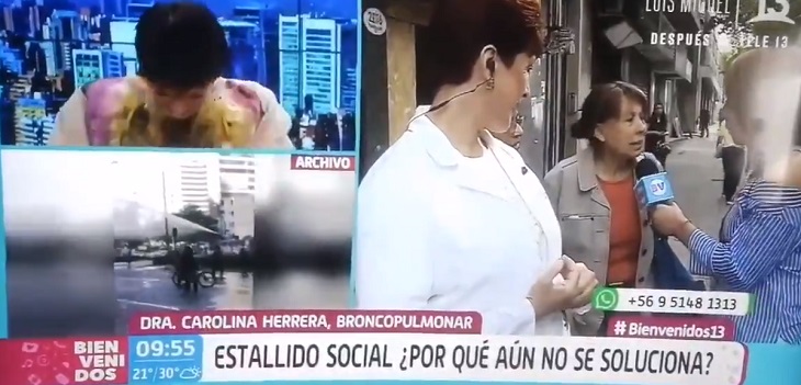 Señora defendió en vivo a Tonka Tomicic por su round con Insulza y 'Bienvenidos' la sacó de pantalla