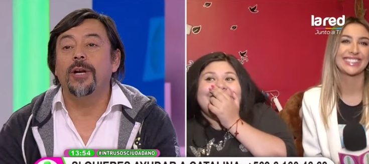 Bombo Fica sorprendió con gesto en vivo durante Intrusos para ir en ayuda de joven tetrapléjica