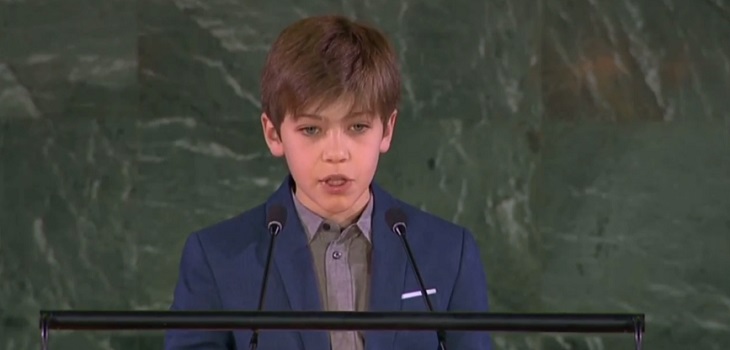 Primer niño chileno: Dante Vergara y su potente discurso ante la ONU sobre el cambio climático