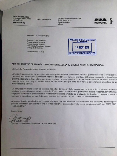 documento amnistia internacional