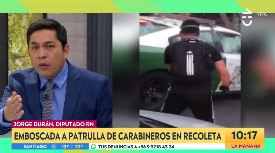 Diputado Jorge Durán aseguró que carabineros han perdido "manos y piernas" durante manifestaciones