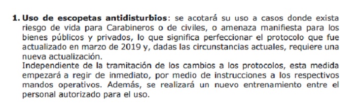 protocolo carabineros