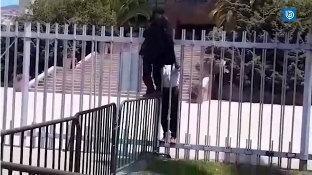 Diputado Florcita Alarcón trepó una reja para ingresar al Congreso Nacional