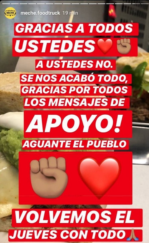 el meche foodtruck redes sociales