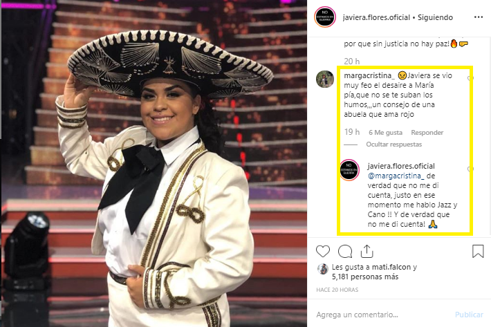 Javiera Flores en Gran Rojo