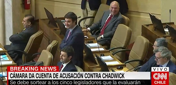 La insólita reacción de diputados cuando Lavín Jr. fue electo para revisar acusación constitucional