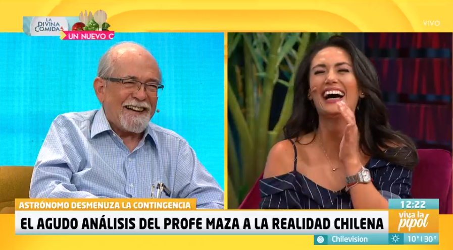 Viva la Pipol: Pamela Díaz sacó risas con "desconcertante" pregunta a José Maza sobre los planetas 
