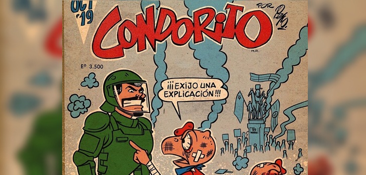 Viralizan estremecedora portada no oficial de Condorito mostrando el estallido social en Chile